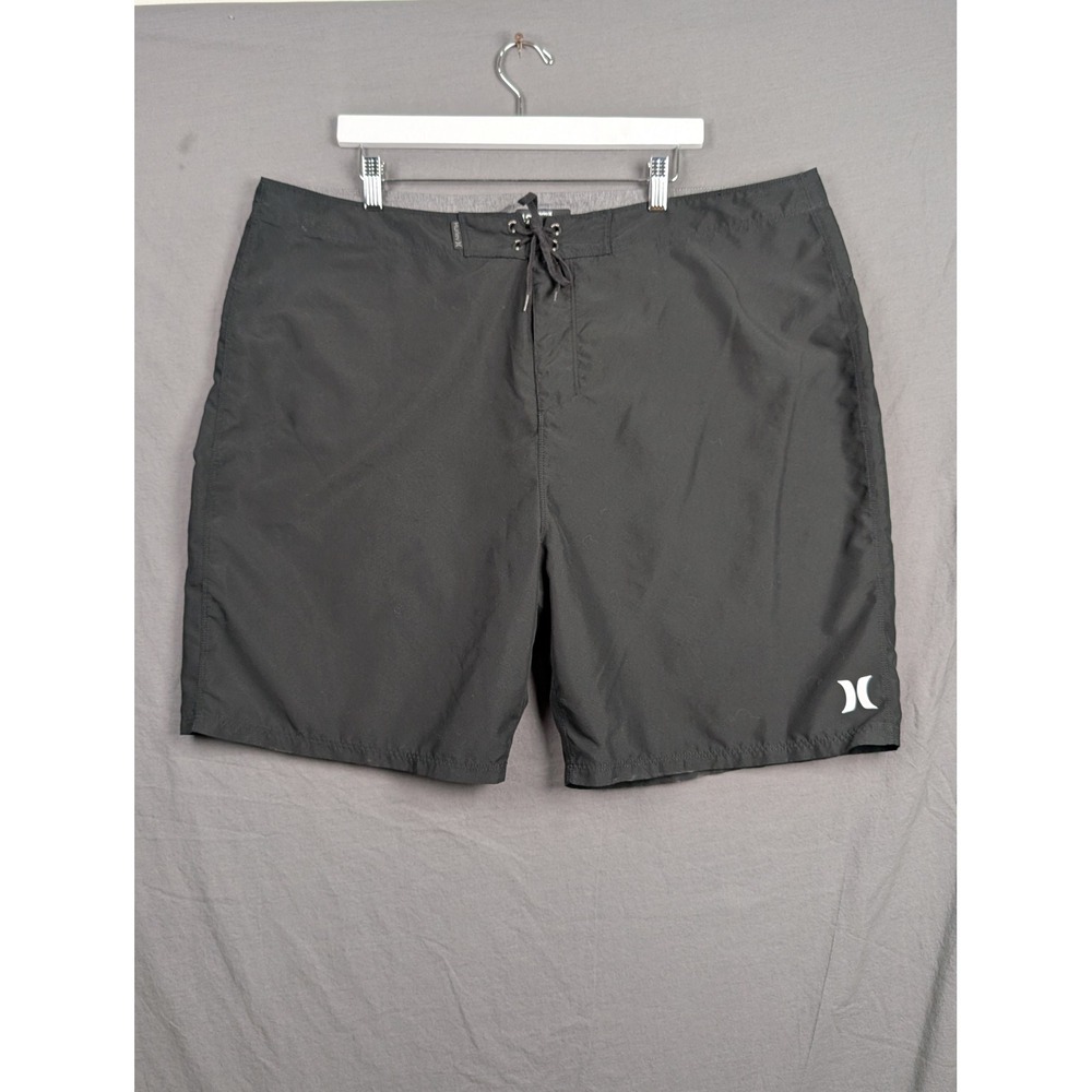 Hurley Mens Board Shorts Phantom Black Swim Trunks Size 42